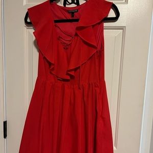 Women’s red sundress